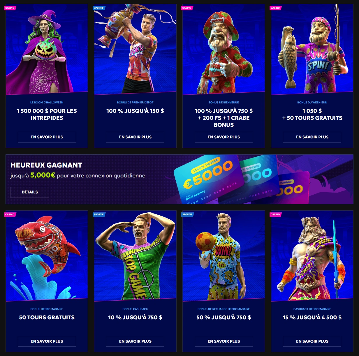 RTBet Bonus et promotions